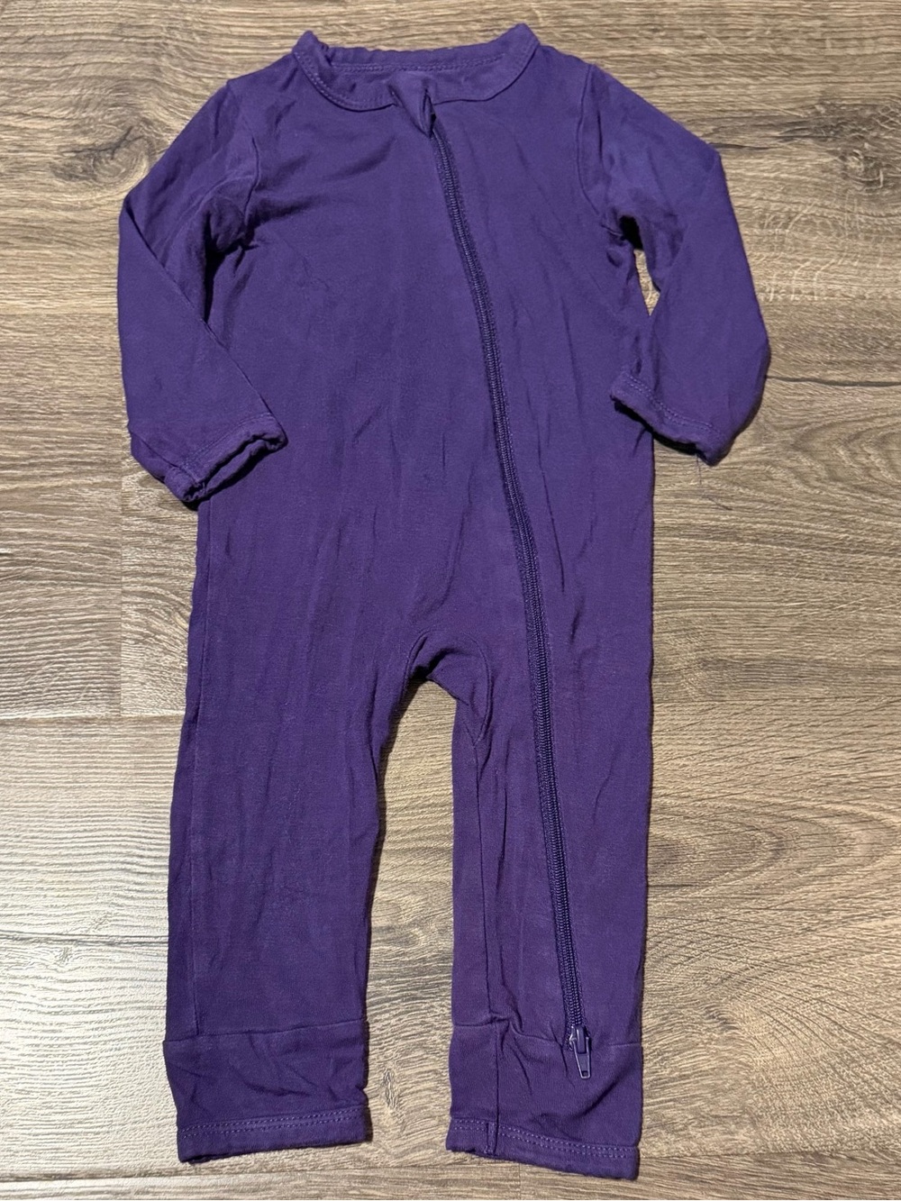 Kyte BABY Deep Purple Zip Romper